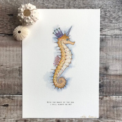 The magic of the Sea Seahore Painting available in a print