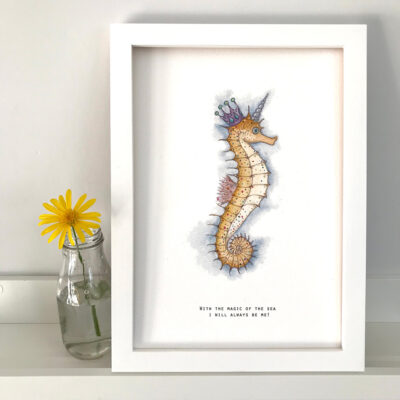 Framed print of Magic of the Sea Seahorse