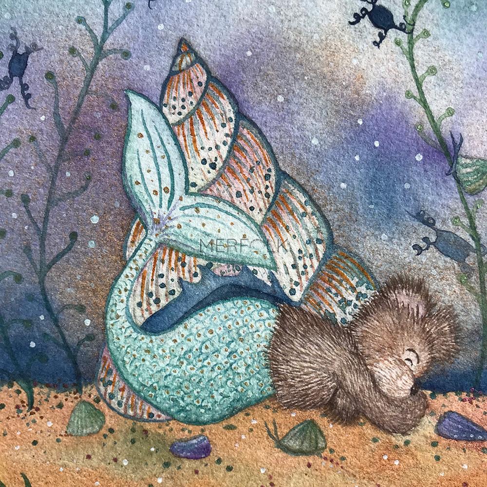 Personalise this picture of Baxter the Merbear for a loved one