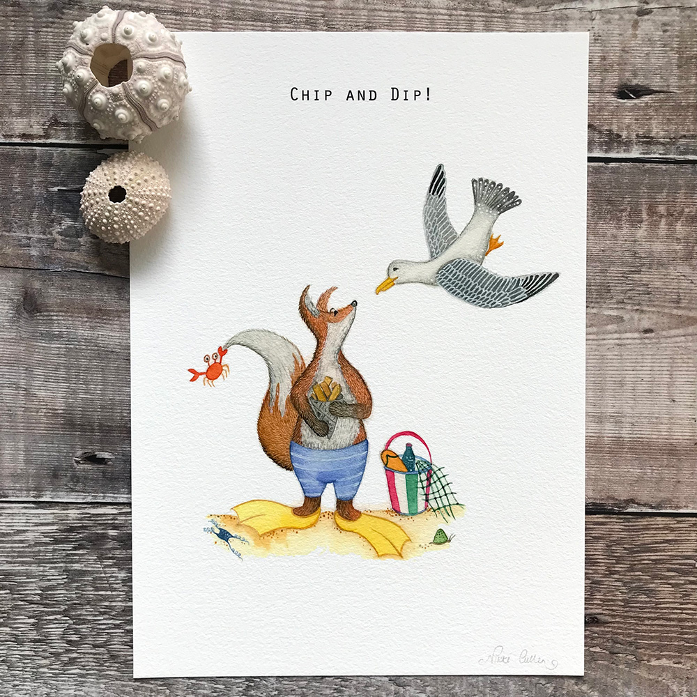 Chip and Dip Felix Fox and a greedy Gull