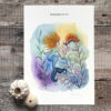 Serendipity Watercolour Painting of Mermaid Sea Slug
