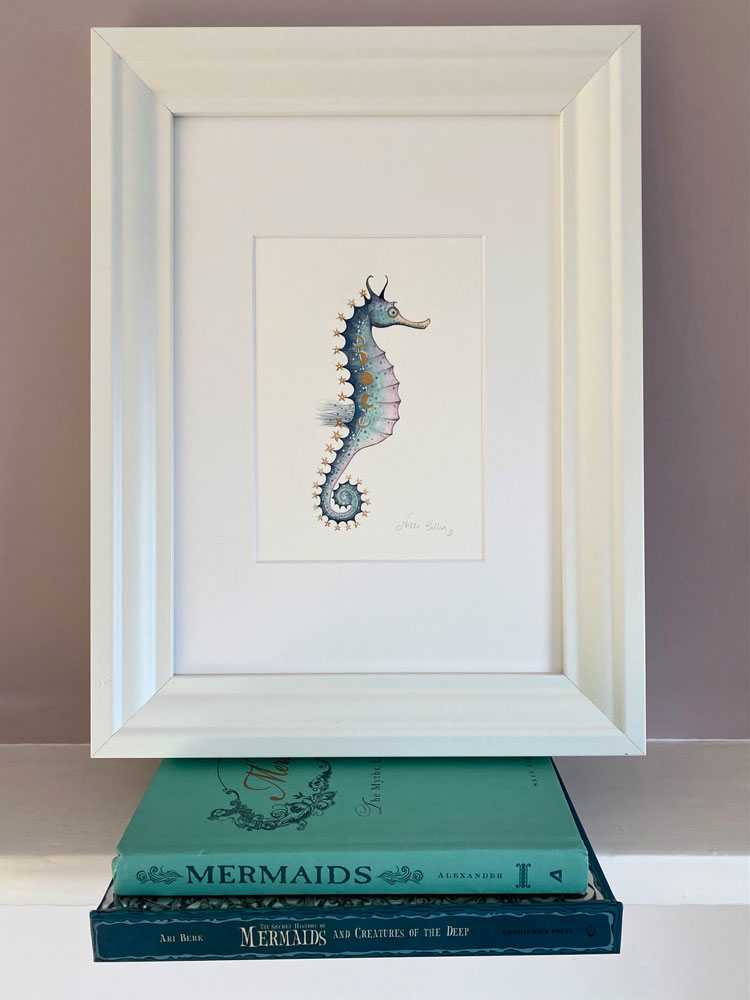 Let The Moon Guide You Original Framed Artwork - Image 2