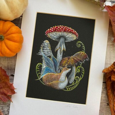 fox fairy original painting