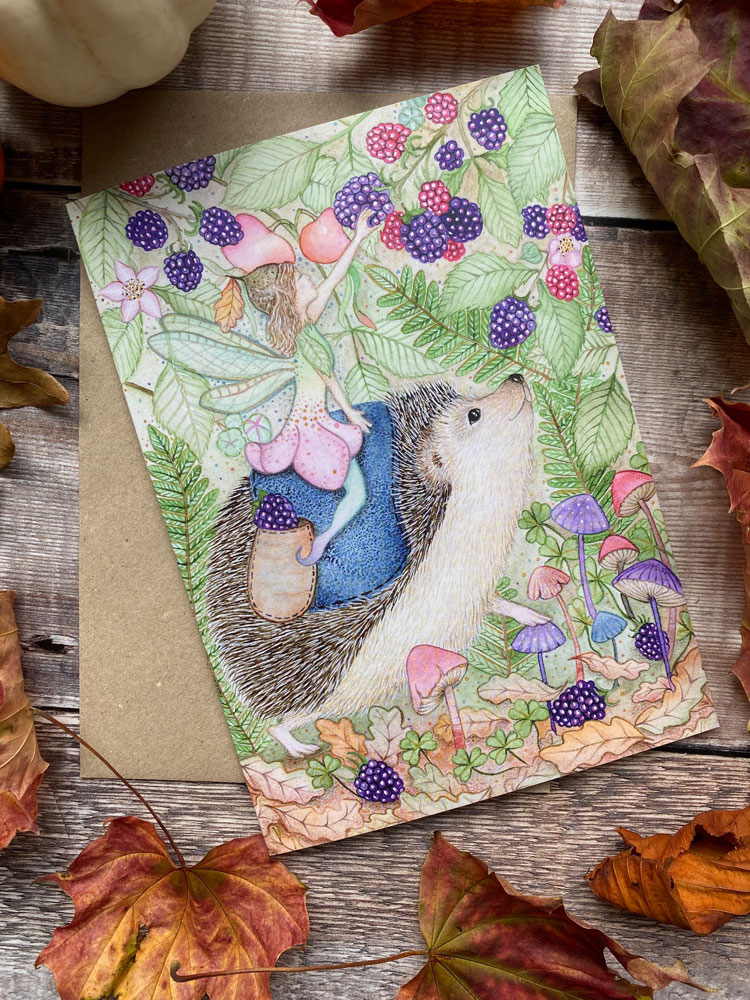 Hedgerow foragers a5 card