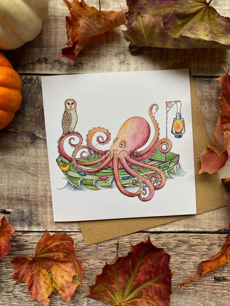 owl and the octopus card