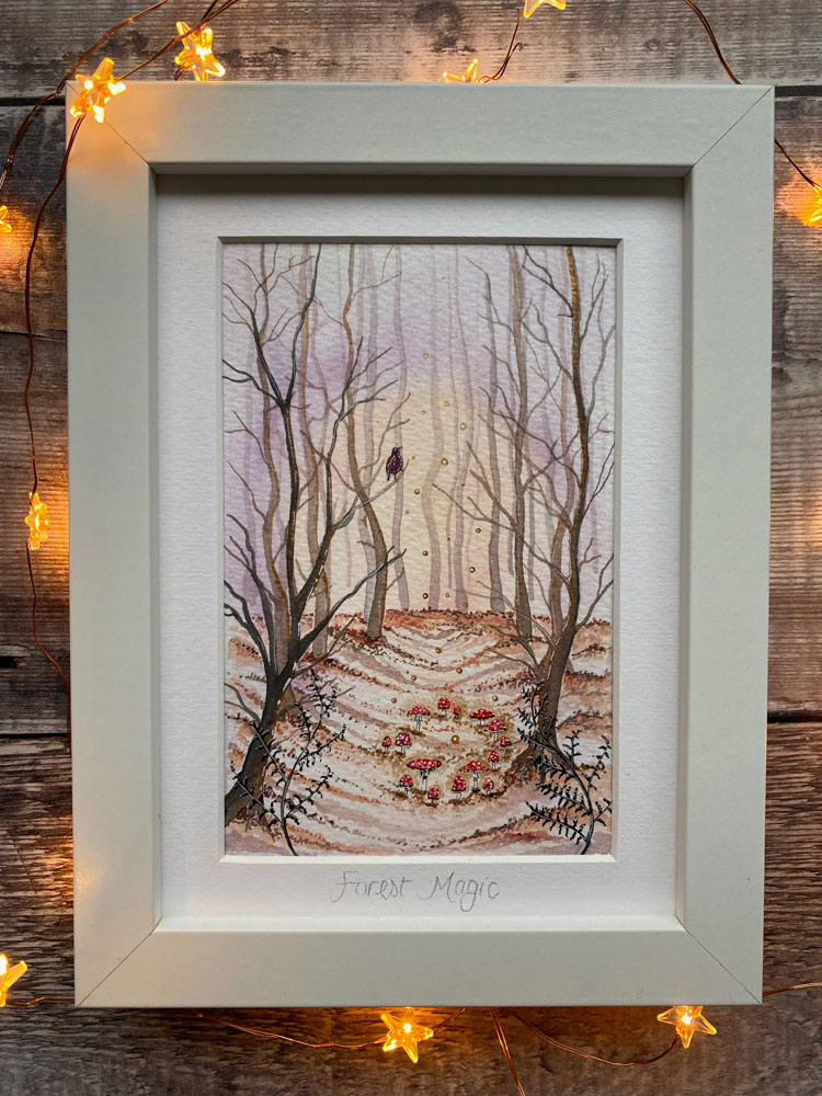 Forest magic and fairy ring