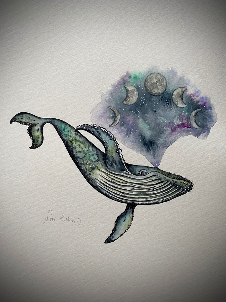 celestial humpback whale moon phases