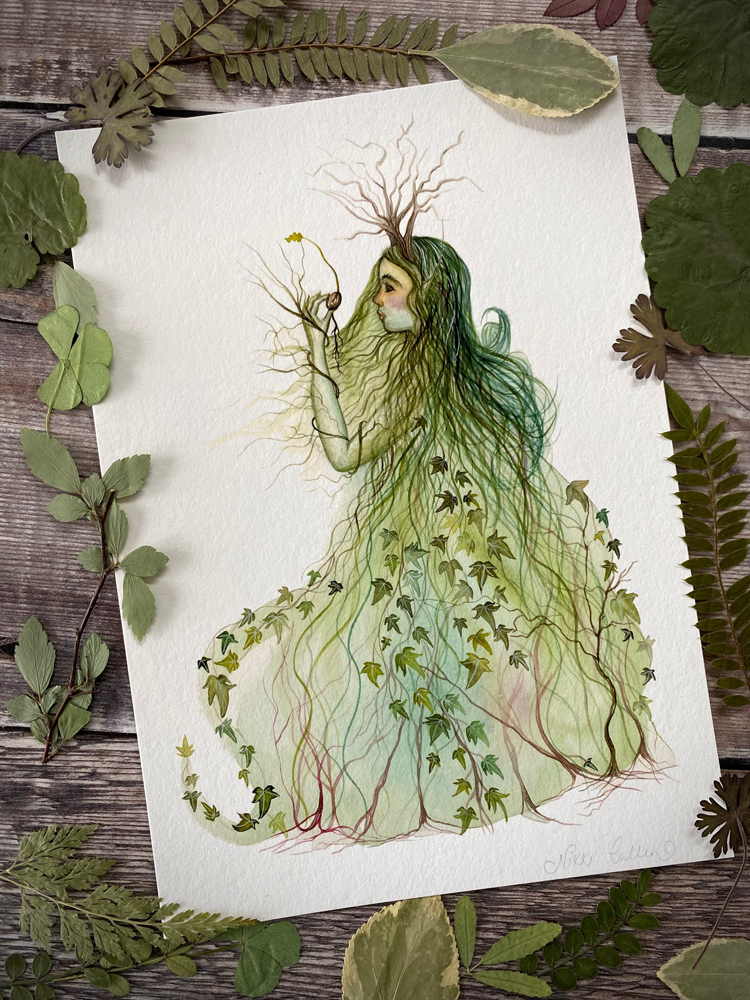 A5 Imbolc Snowdrop Fairy & Dryad Collectors Pack - Image 3