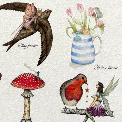 Alternative view of Faerie Spotter's Guide A4 Print