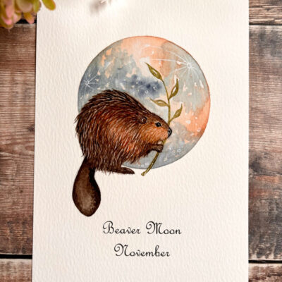 beaver moon a5 print