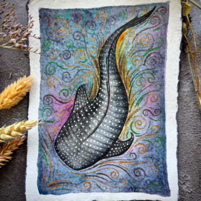 Whale shark original artwork