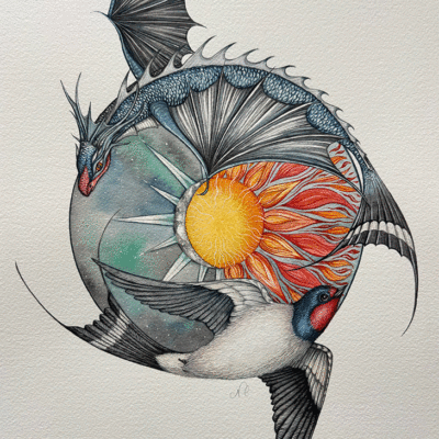 Summer solstice original artwork close